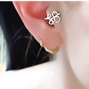 925 sterling silver curly ball end fake cartilage clip on ear cuff earring